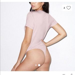 American apparel short sleeve crew neck bodysuit